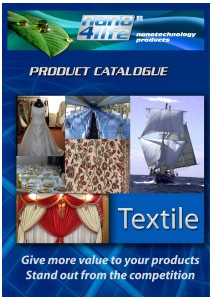 Product cataloge for sealing glass surfaces _gr Product catalogue for textiles _en