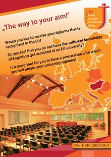  CBS- Central European International College "The Way to Your Aim"