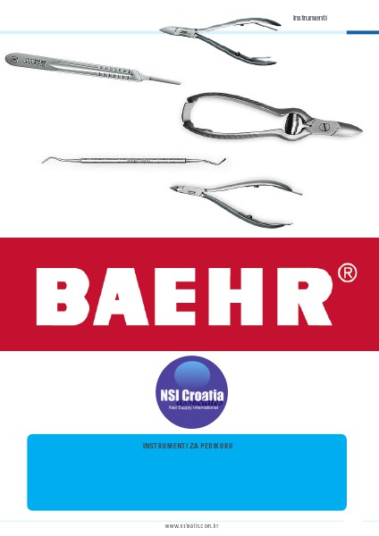 Instrumenti za medicinsku pedikuru BAEHR - BAEHR Alat za pedikuru