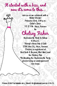 Chelsey Dawson Bridal Invite