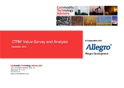 Reports CTRM Value Survey and Anaysis