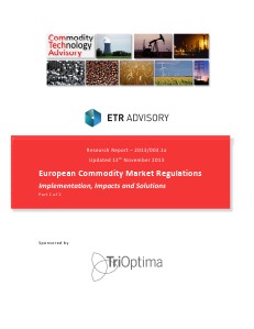 European Commodity Market Regulations - Part 1
