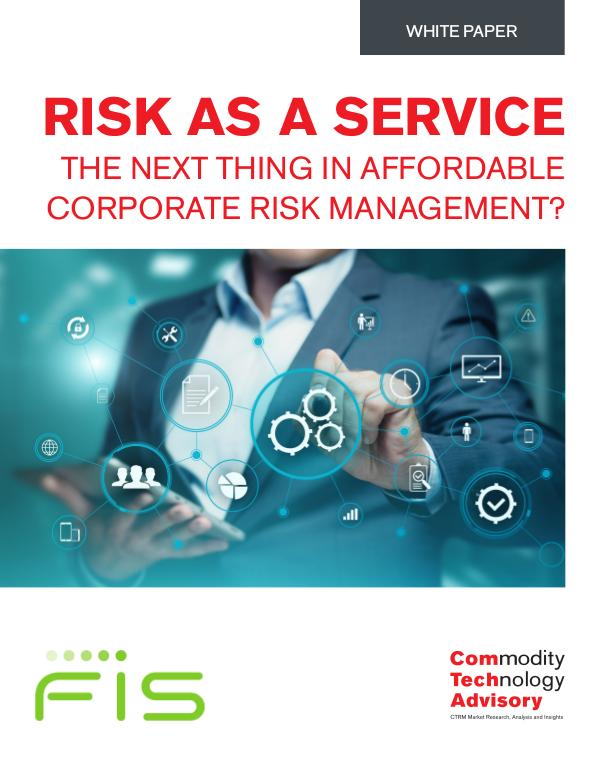 Risk as a Service – The Next Thing in Affordable C