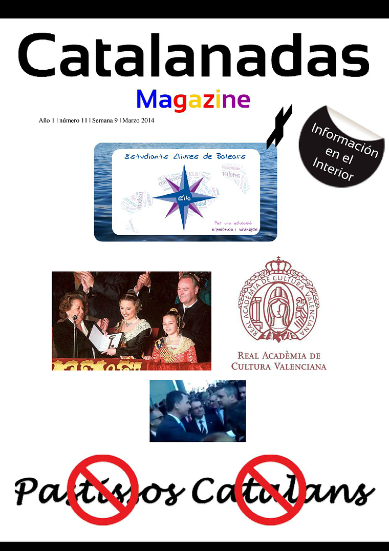 Catalanadas Magazine Nº 11 Semana 9 Marzo 2014