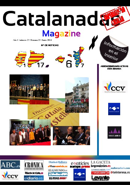 Catalanadas Magazine Nº 25 Semana 23 Junio 2014