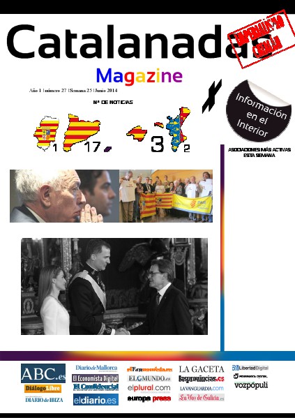 Catalanadas Magazine Nº 27 Semana 25 Junio 2014