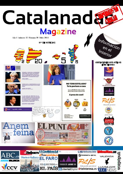 Catalanadas Magazine Nº 32 Semana 30 Julio 2014