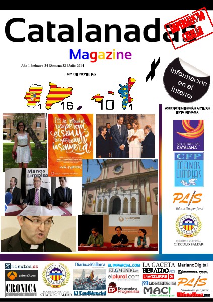Catalanadas Magazine Nº 34 Semana 32 Agosto 2014