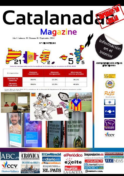 Catalanadas Magazine Nº 38 Semana 36 Septiembre 2014