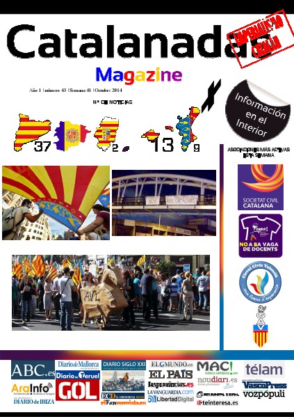 Catalanadas Magazine Nº 43 Semana 41 Octubre 2014