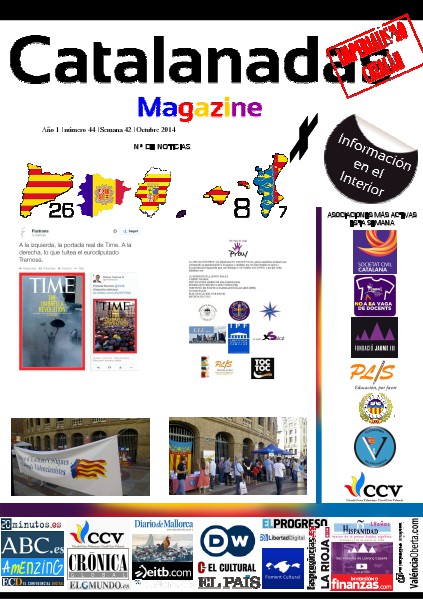 Catalanadas Magazine Nº 44 Semana 42 Octubre 2014