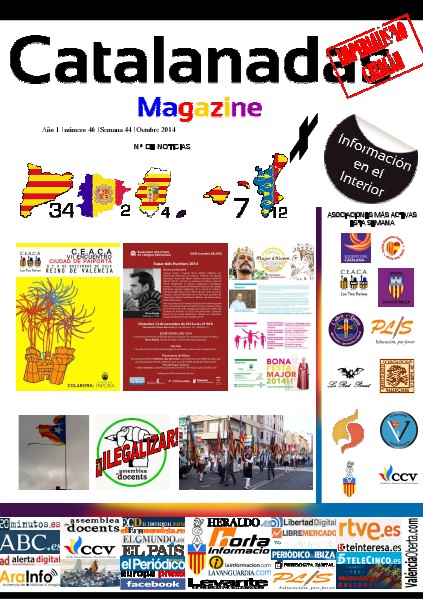 Catalanadas Magazine Nº 46 Semana 44 Octubre 2014
