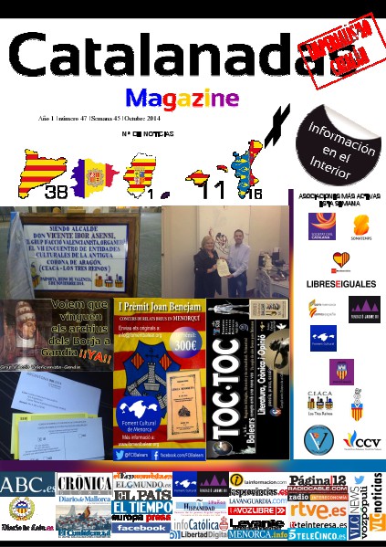 Catalanadas Magazine Nº 47 Semana 45 Noviembre2014