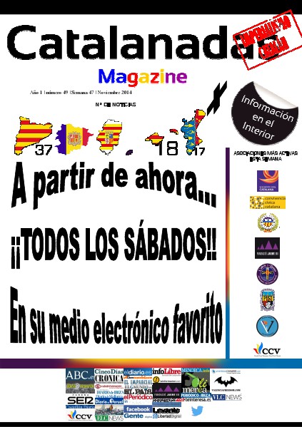 Catalanadas Magazine Nº 49 Semana 47 Noviembre 2014