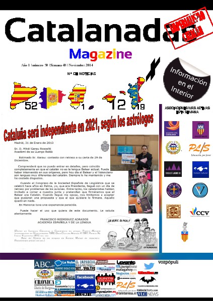 Catalanadas Magazine Nº 50 Semana 48 Noviembre 2014