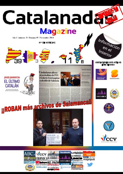 Catalanadas Magazine Nº 51 Semana 49 Noviembre 2014