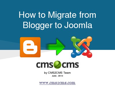 How to Migrate to Joomla in 15 Mins How to Migrate Blogger to Joomla