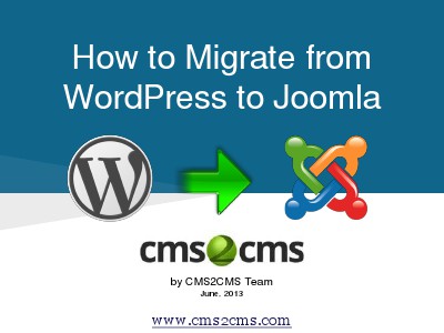 How to Migrate to Joomla in 15 Mins How to Migrate WordPress to Joomla