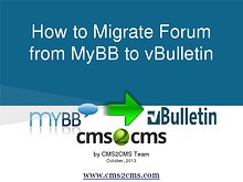 How to Migrate to vBulletin