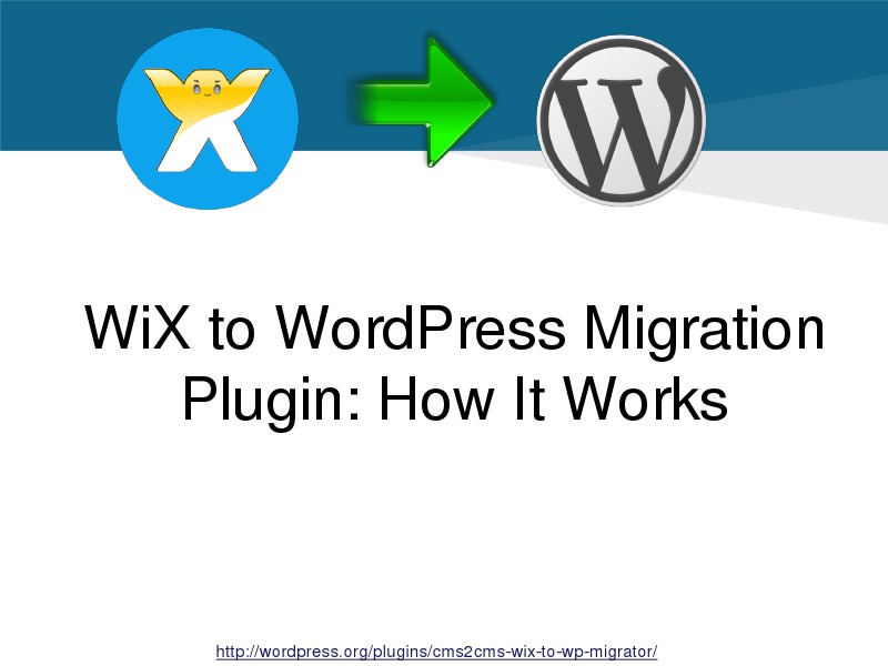 WiX to WordPress Plugin
