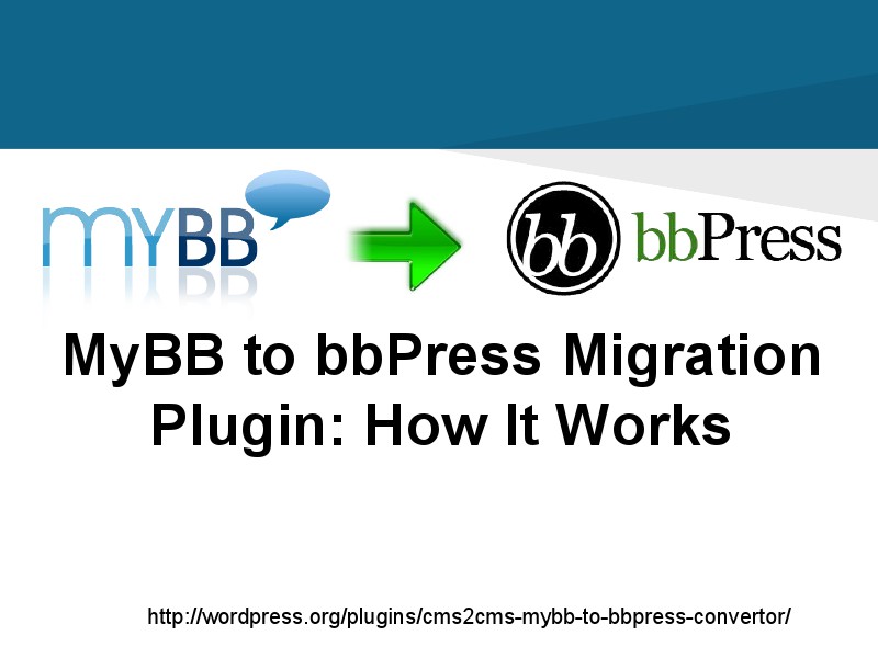 CMS2CMS Migration Plugins: Why and How myBB to bbPress Migration