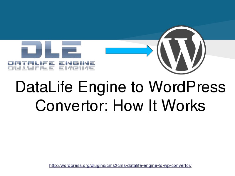 DataLife Engine to WordPress.