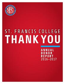 St. Francis College Donor Report