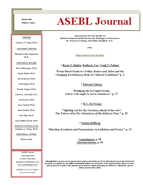 ASEBL Journal Volume 11, Number 1