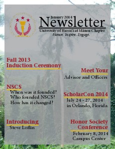 NSCS Monthly Newsletters January 2014