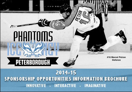 Peterborough Phantoms Sponsorship 2014-15