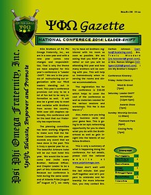 Psi Phi Omega Gazette