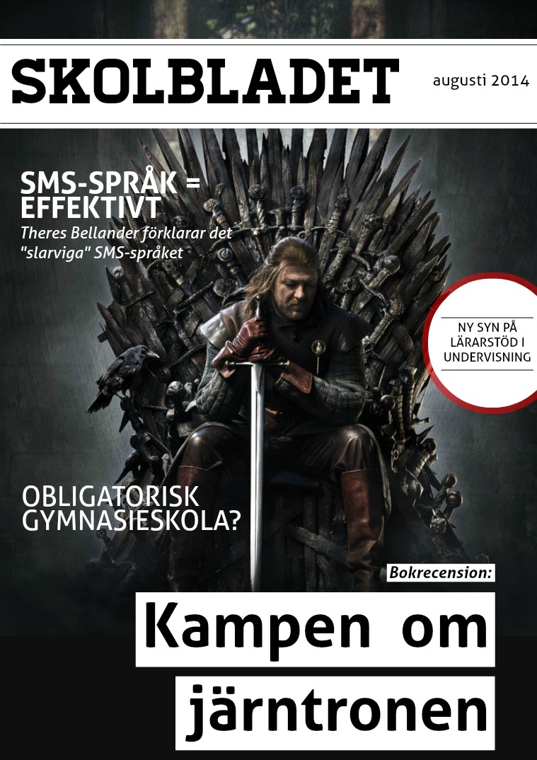 Skolbladet Aug. 2014