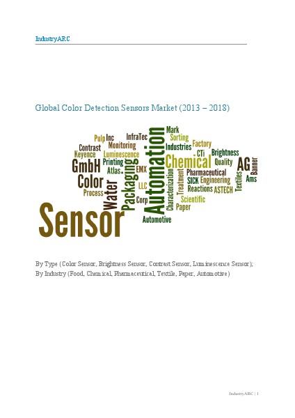 Color detection sensors 03/05/2013