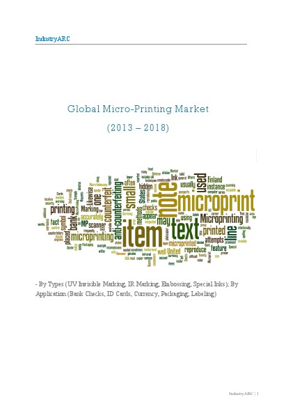 Global Microprinting Market (2013 -2018) 11/15/2012
