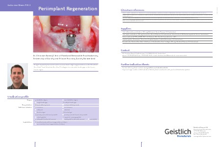 Geistlich - Indication sheets PIR2 - Periimplant Regeneration
