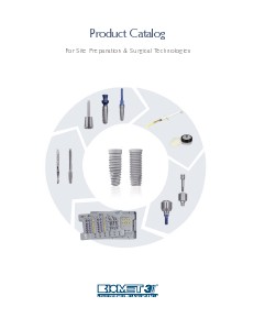 Biomet 3i Brochures Site Preparation & Surgical Technologies