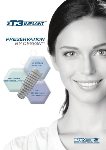 Biomet 3i Brochures 3i T3 Implant