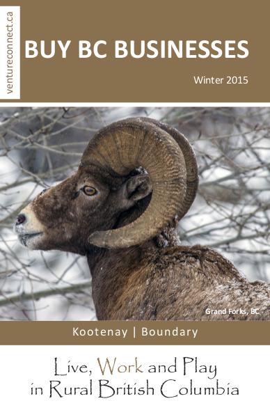 BUY BC BUSINESSES Business Buyer's Guide Kootenay Boundary Regions Winter 2015/2016