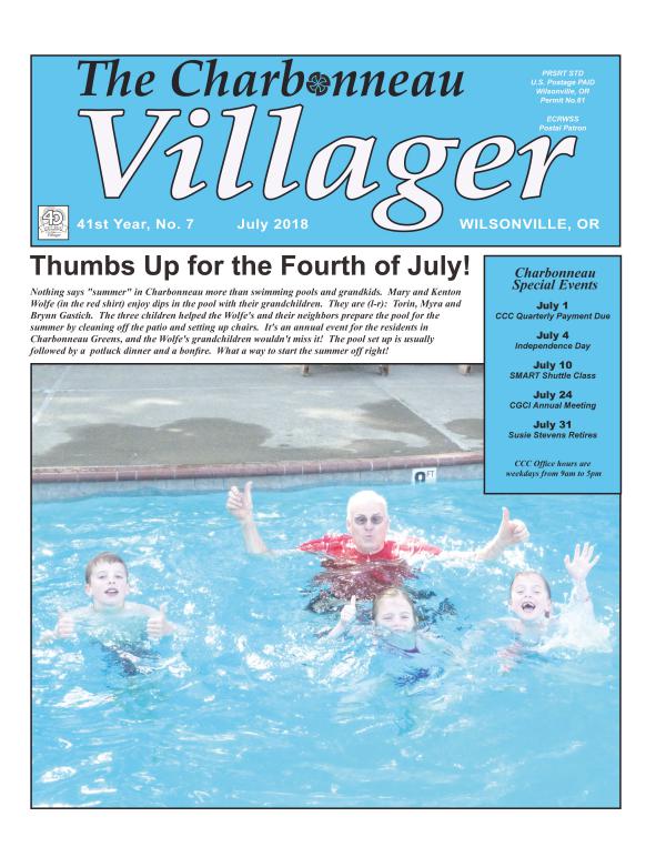 The Charbonneau Villager Newspaper 2018 July Villager