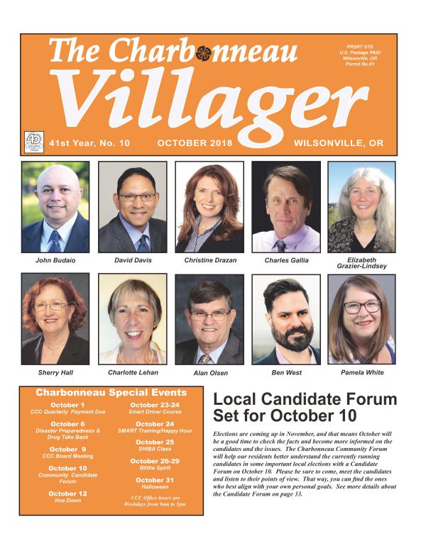 The Charbonneau Villager Newspaper 2018 October Villager