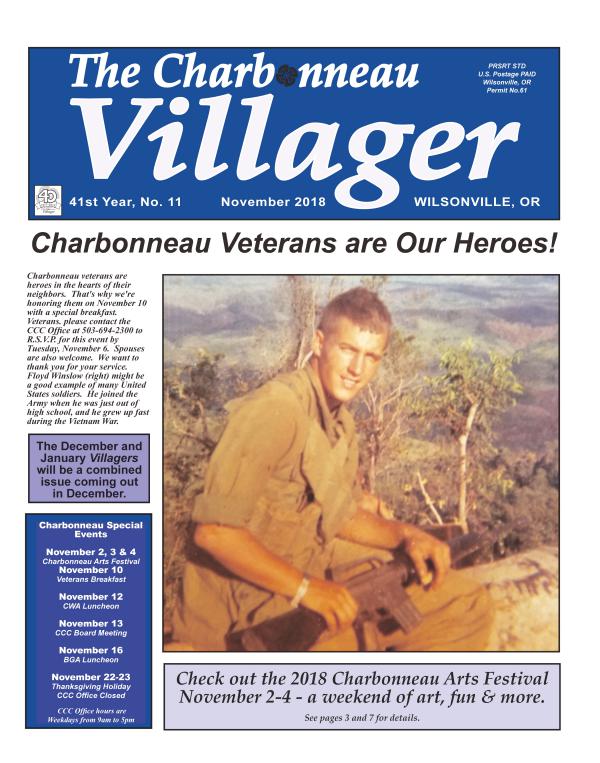 The Charbonneau Villager Newspaper 2018 November Villager