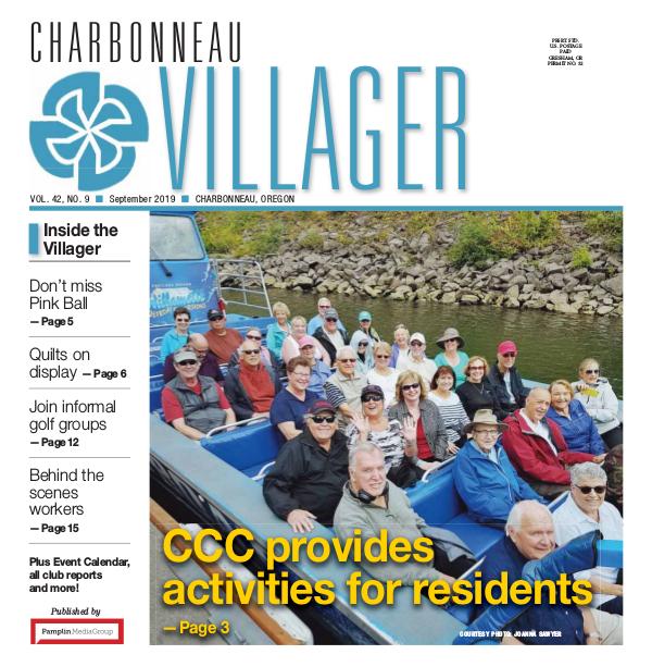 The Charbonneau Villager Newspaper 2019 Sept issue Villager newspaper