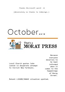 That's A Moray Press October 2013
