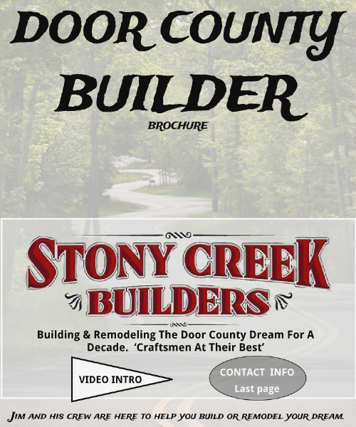 Door County NewsPixels™  & Wish Books & Brochures STONY CREEK BUILDERS