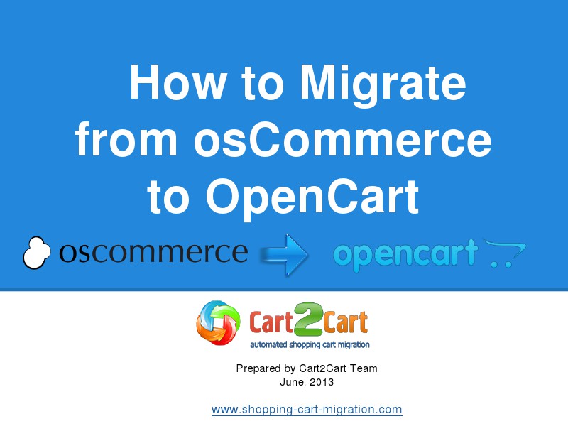 osCommerce to OpenCart Switch as Easy as Winking