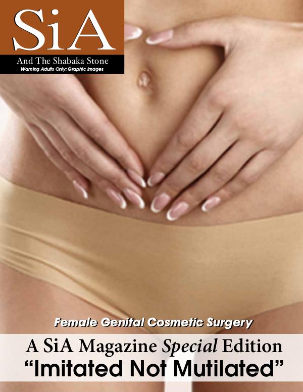 SiA Magazine - Female Genital Cosmetic Surgery Vs. Female Circumcion SiA Special Edition FINAL NEW Cvr