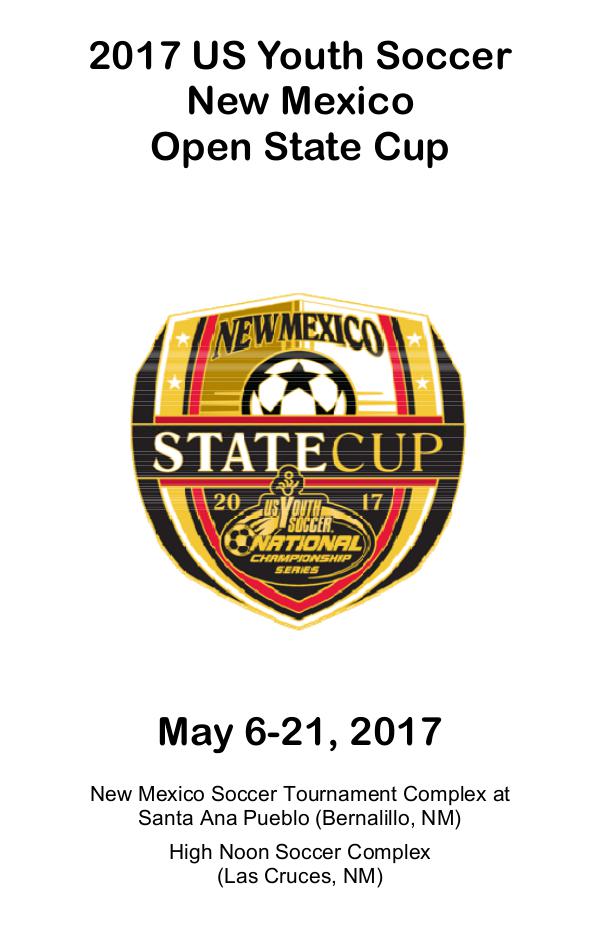 New Mexico State Cup Program May 2017
