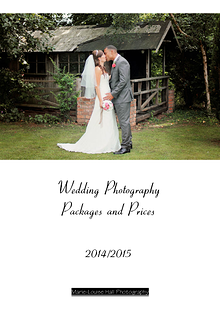 Wedding Packages and Prices 2014-15 for Marie-Louise Hall Photography