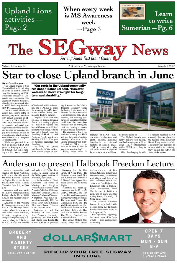The SEGway News Issue 22, March 9 2017