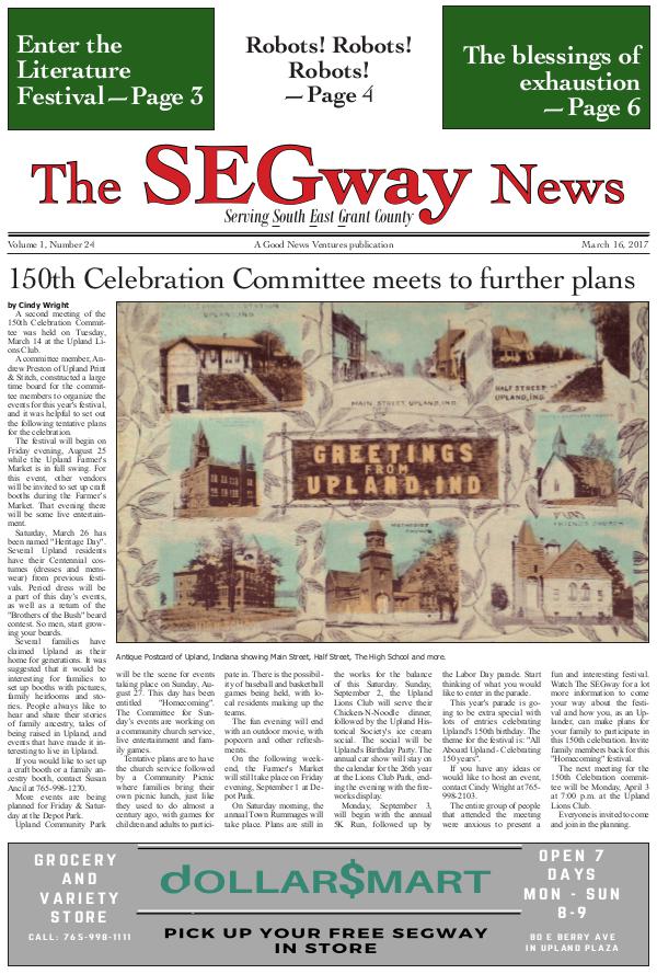 The SEGway News Issue 23, March 16 2017